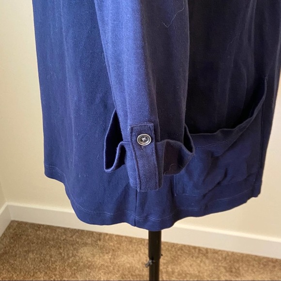 Croft & Barrow Size Large Navy Blue Cardigan - Picture 4 of 7